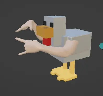 abuenomaster.gif minecraft странный мем курица с руками a bueno adios master, meme del pollo de minecraft