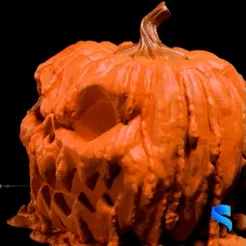 Melting-Pumpkin-Candy-Dispenser-GIF-1.gif Файл 3D Диспенсер для конфет "Тающая тыква・Дизайн 3D принтера для загрузки