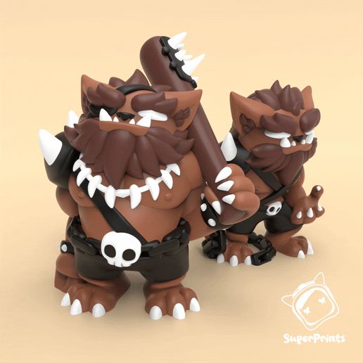 ezgif-4d6bf432f3b7a2.gif Bugbears - Easy Multicolor FDM D&D Minis (без опор)