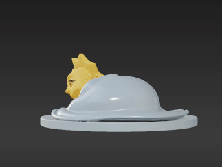 Peaceful Baby Maggie Figurine, 3D Printable 3D model