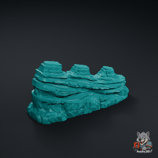 Cresta marciana dentada | Bit para peanas y dioramas