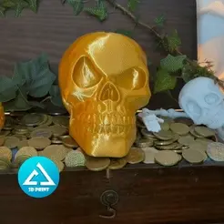ezgif.com-gif-maker.gif STL-Datei Piggybank skull・Modell für 3D-Drucker zum Herunterladen