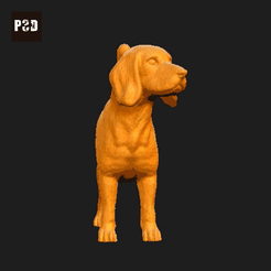 155-Beagle_Pose_02.gif STL file Beagle Dog 3D Print Model Pose 02・3D print design to download