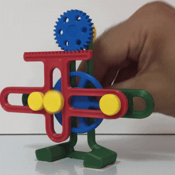 Mechanische Grundlagen Toy II (Scotch-Yoke-Mechanismus)