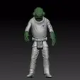 akbar.gif Star Wars .stl ADMIRAL ACKBAR .3D action figure .OBJ Kenner style