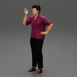 ezgif.com-gif-maker-1.gif 3D file Man in a shirt and pants posing・Model to download and 3D print, 3DGeschaft