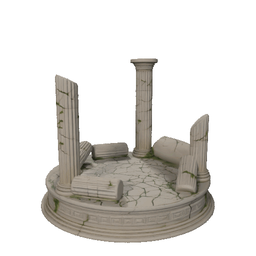 🏛️ Greek thematic base (Original)・ STL File for 3D printing・Cults