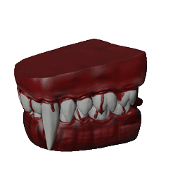 vampire-teeth-Lammesky.gif Fichier STL Dents dentaires de vampire・Plan imprimable en 3D à télécharger