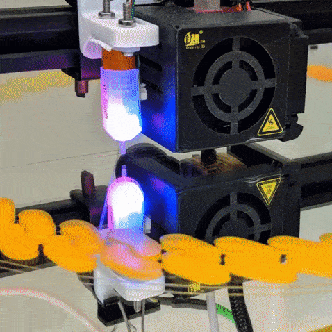 timelapse_square.gif Download 3MF file Print-in-Place Cuban Link Chain • Design to 3D print, hbx