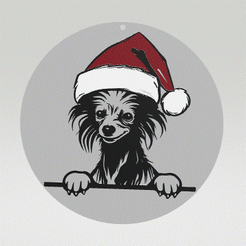 chinese-crested.gif ORNAMENTO PARA ÁRBOL DE NAVIDAD DOGGO - Crestado Chino