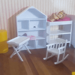MINIATURE-POTTERY-BARN-MODERN-HOUSE-BOOKCASE-FOR-1-12-DOLLHOUSE.gif Fichier STL Bibliothèque miniature pour maison moderne, meubles de maison de poupée inspirés de la grange en poterie pour maison de poupée 1:12, bibliothèque miniature pour maison de poupée.・Modèle pour imprimante 3D à télécharger
