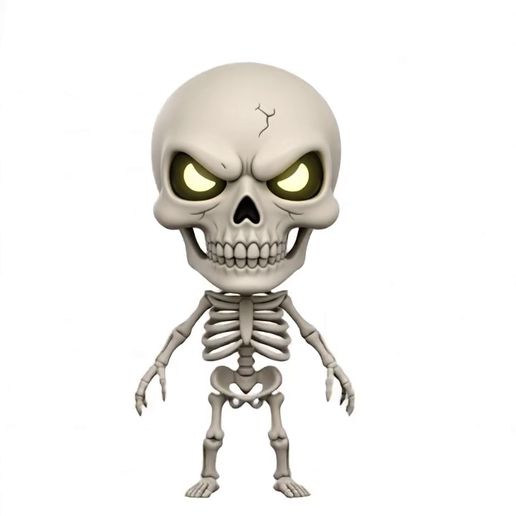 Halloween_Chibi_Skeleton_Video_Generation.mp4 Chibi Skelett 🖤 Niedliches Chibi Skelett für 3D-Druck / Niedliches Chibi Skelett für 3D-Druck