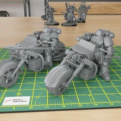 presentation.gif STL file Hussar Space Marines - chopper bikers・3D printable design to download, moodyswing