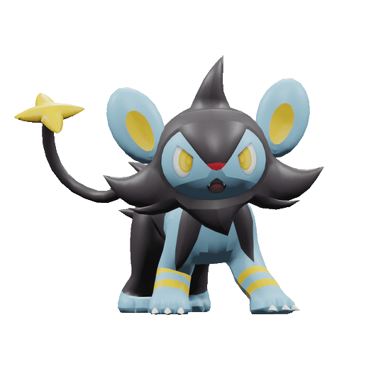 Pokémon - (404) Luxio 3D model
