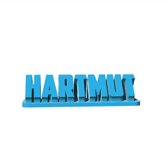 GIF.gif Fichier STL Plaque de bureau Hartmut NAME・Plan pour impression 3D à télécharger
