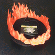 20240420_172859.gif Crown of Fire Prop, Flaming Crown, Costume Wearable, Flame, LARP