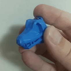 VID_20220413_224610.gif Download STL file Totodile Keychain Low Poly • 3D printable object, madDoctor