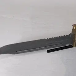 Fang-gif.gif Fichier STL 42k Couteau de combat Catachan Fang・Modèle imprimable en 3D à télécharger