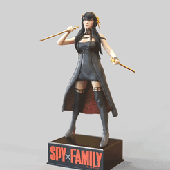 SpyX-Family-Yor.gif STL file YOR FORGER - SPY X FAMILY -スパイファミリー, SUPAI FAMIRĪ- 間諜家家酒-FANART FIGURINE・3D printable model to download