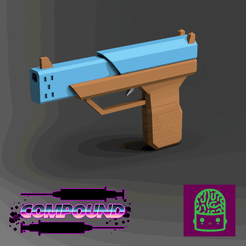 COMPOUND_Energy_Gun.gif Fichier STL gratuit Pistolet à énergie COMPOSÉ (jeu VR) - Prêt à imprimer et à assembler !・Design à télécharger et à imprimer en 3D