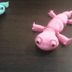 gecko.gif STL-Datei Flexibler lächelnder Gecko herunterladen • 3D-druckbare Vorlage, octmunoz3d