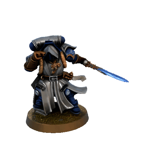 Emperor's troops - marines - Primaris Librarian in Phobos armor 3D model