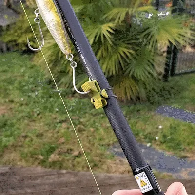 hook holder for fishing rod Katch Keeper (Standard) Including 2 boat hook holders clips and 2 rubber strap for SOF Fishing Rod Hook and Line