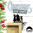 013a.gif 🎅 Christmas door corner (santa, decoration, decorative, home, wall decoration, winter) - by AM-MEDIA