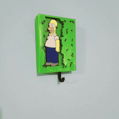 20221109_023345.gif 3D file homer simpson keyholder 2・3D printing idea to download