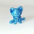 gatitoto.gif STL file Flexi Bear Cat・Template to download and 3D print