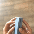 ezgif.com-gif-maker-1.gif Paddle Tail Soft-Plastic Shad Injection Mold (2 piece hinge)