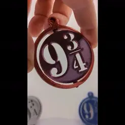 9Spin.gif Platform 9¾ Spinning Keychain, Ornament