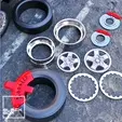 0.gif BB01 Drag performance Wheel set Front and Rear + stencil