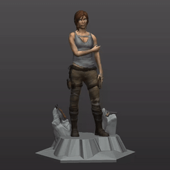 ezgif.com-video-to-gif.gif Archivo STL Lara Croft・Objeto imprimible en 3D para descargar