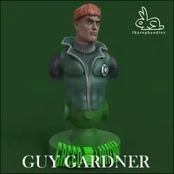 Guy-Gardner-1-by-Ikaro-Ghandiny.gif Fichier OBJ Green Lantern : Guy Gardner・Plan à imprimer en 3D à télécharger