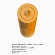 unf12-55-300-80mm-4.gif Airgun silencer UNF 1/2 threads .22 caliber 5.5mm 60, 70 and 80mm