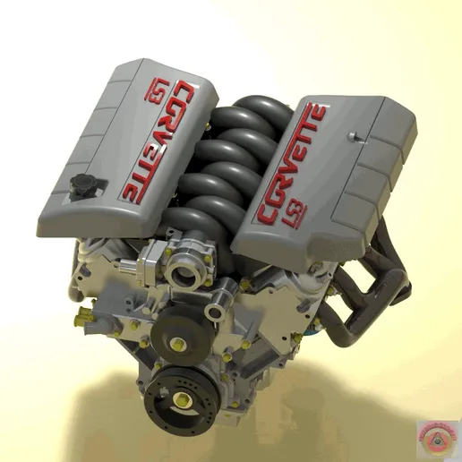 _Corvette_LS3.gif CORVETTE C6 LS3 - ENGINE