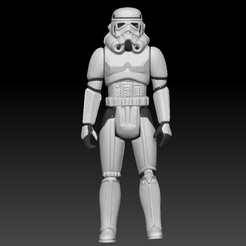 troopernew2.gif Star Wars .stl STORMTROOPER .3D action figure .OBJ Kenner style.