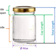 Schema definition pot.GIF YOUR Customised Glass Jar containment