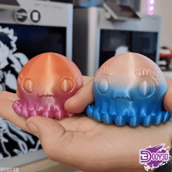 ezgif.com-video-to-gif.gif 3D file Cute Jellyfishs・Template to download and 3D print