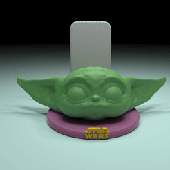Webp.net-gifmaker.gif Fichier STL gratuit Porte-bébé mobile Yoda・Objet pour impression 3D à télécharger
