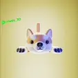 crlwaly-shiba.gif Articulated Shiba Inu - Plush Dog Flexi Print in Place
