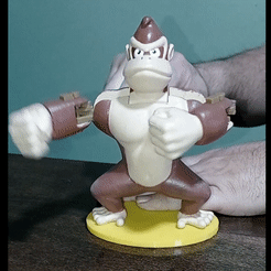 lv_0_20220824130829.gif Archivo 3D Donkey Kong Chest Pound Automata (no support)・Diseño imprimible en 3D para descargar