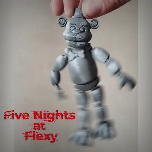 FIVE NIGHTS AT FREDDY'S FLEXY PRINT IN PLACE HALLOWEEN - 3D model önizlemesi