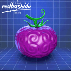 GIF-FRUTAS.gif STL file AKUMA NO MI: BATTO BATTO NO MI. PATRICK REDFIELD DEVIL FRUIT・3D printer design to download