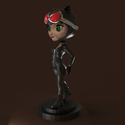 Webp.net-gifmaker-12.gif Free STL file Catwoman・Template to download and 3D print, gilafonso