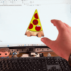 ezgif.com-optimize-8.gif STL file Pizza Pal・3D printer model to download