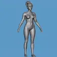 base_gif.gif Realistic Heroic Female Basemesh, self stand