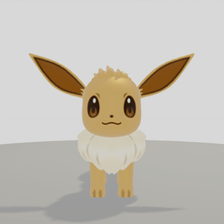 Évoli.gif STL file Pokémon - Evoli・Model to download and 3D print