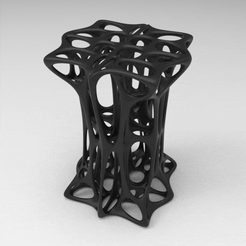 untitled.868.gif STL file parametric voronoi cube table・Model to download and 3D print, nikosanchez8898